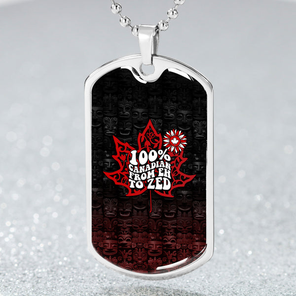 Canada Dog Tag Totem Shadows Canada’s Spirit