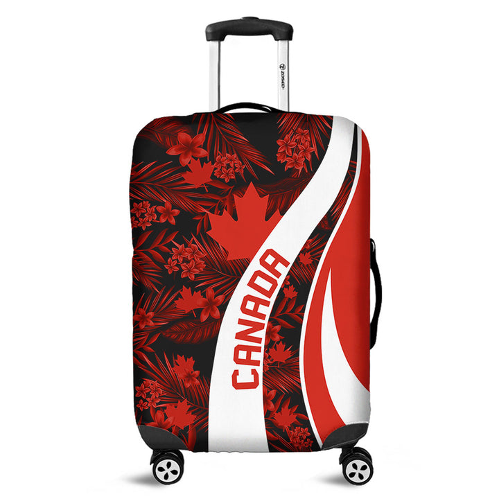 Canada Luggage Cover Canada Vintage Tropical Summer Style
