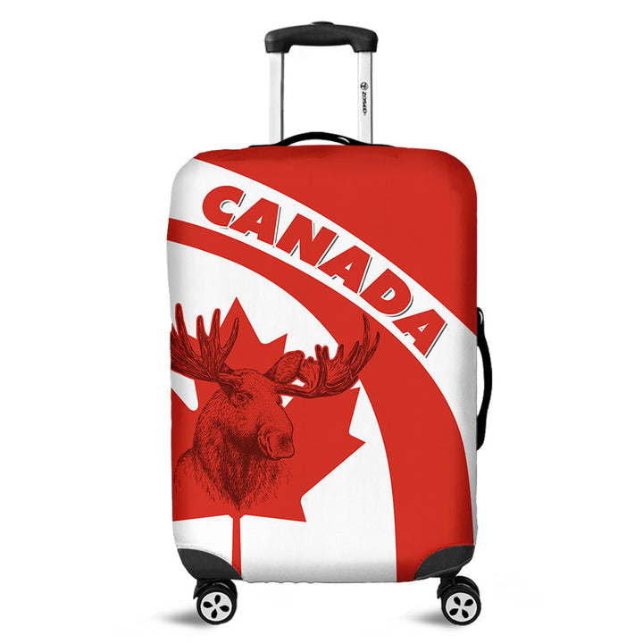 Canada Luggage Cover Red & White Canadian Spirit