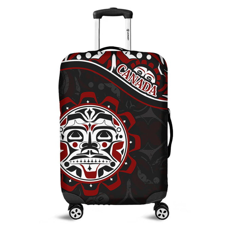 Canada Luggage Cover Haida Sun Spirit