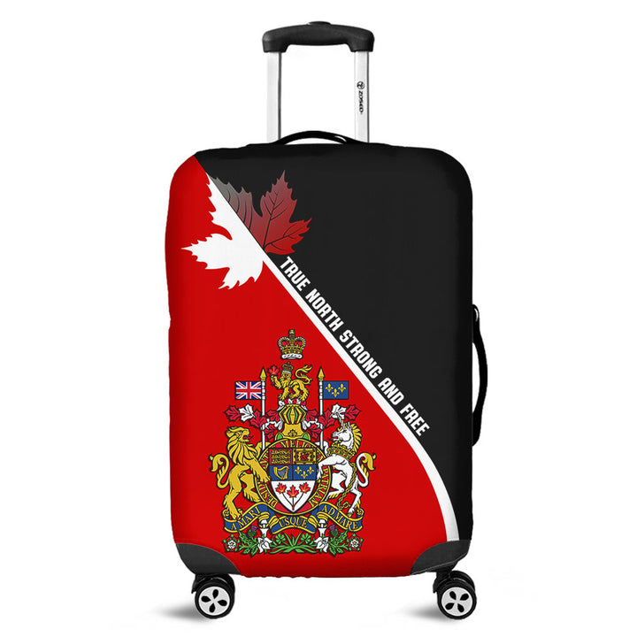 Canada Luggage Cover Custom Proud Canadian Coat