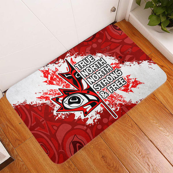 Canada Doormat Haida Tribal Roaring Bear