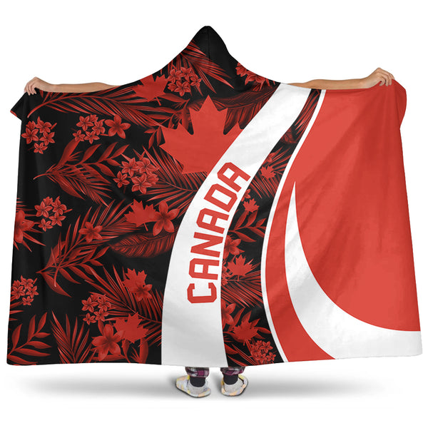 Canada Hooded Blanket Canada Vintage Tropical Summer Style