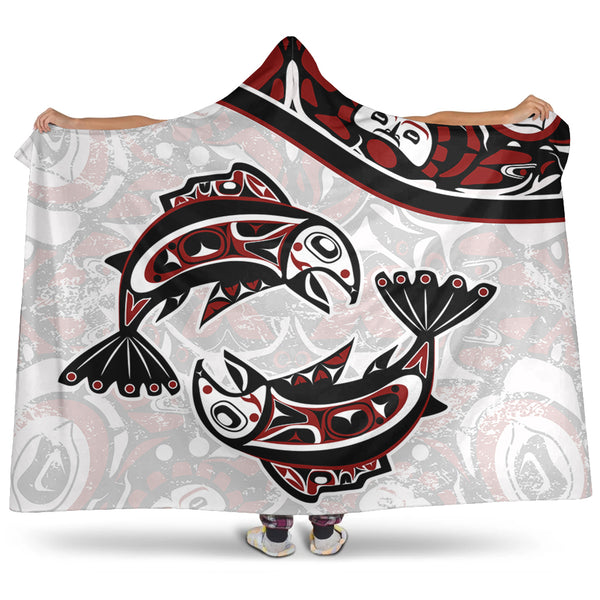 Canada Hooded Blanket Haida Ocean Strength