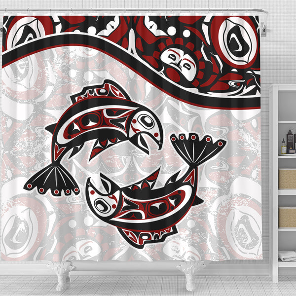Canada Shower Curtain Haida Ocean Strength