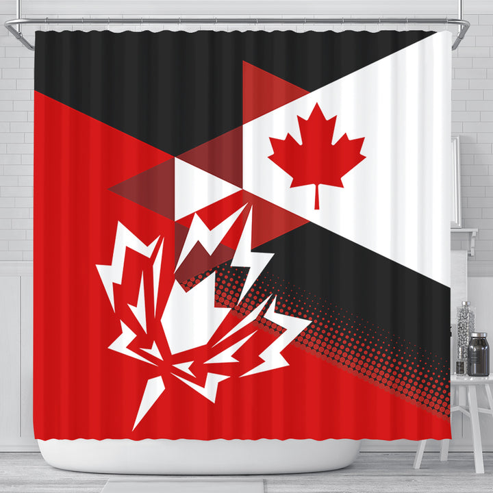 Canada Shower Curtain Canada Maple Streetwear Graphic Style
