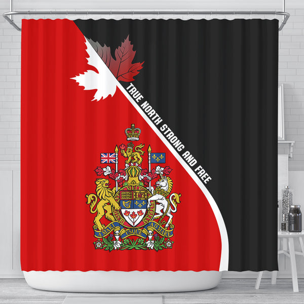 Canada Shower Curtain Custom Proud Canadian Coat