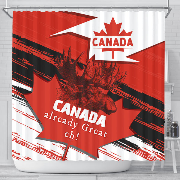 Canada Shower Curtain Canada Already Great, Eh!