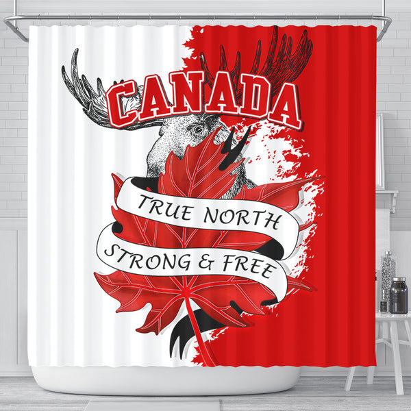 Canada Shower Curtain Canada Wild Maple Strength