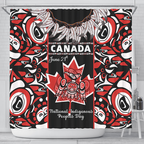 Canada Shower Curtain National Indigenous Peoples Day Canadian Indigenous Haida