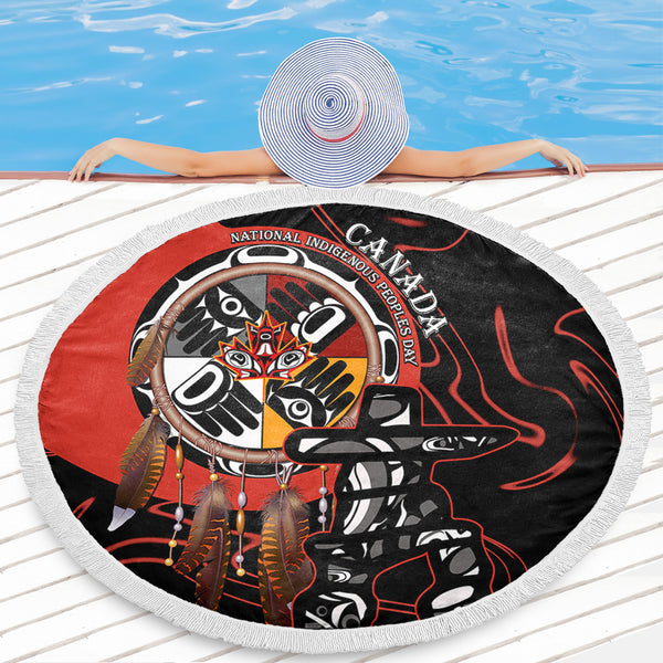 Canada Beach Blanket Indigenous Peoples Day With Dreamcatche