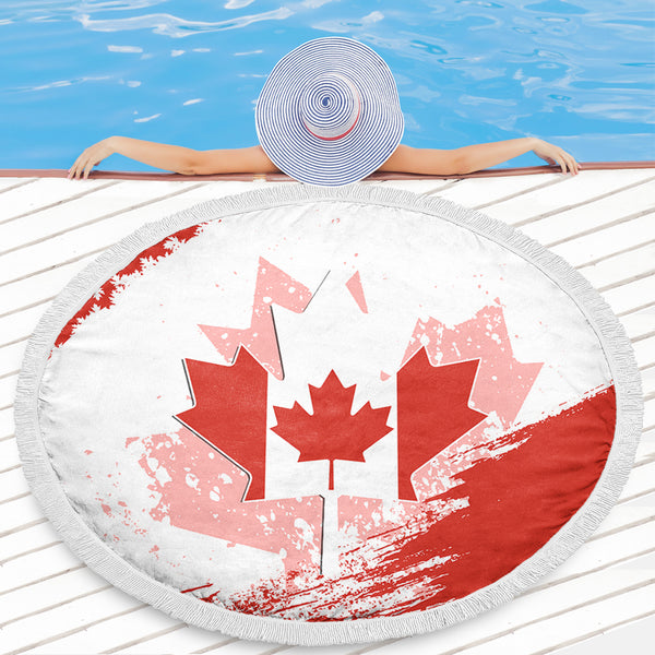 Canada Beach Blanket Maple Born Canada Made