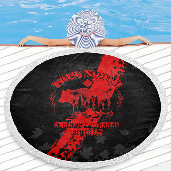 Canada Beach Blanket Canada 1867 Maple Heritage