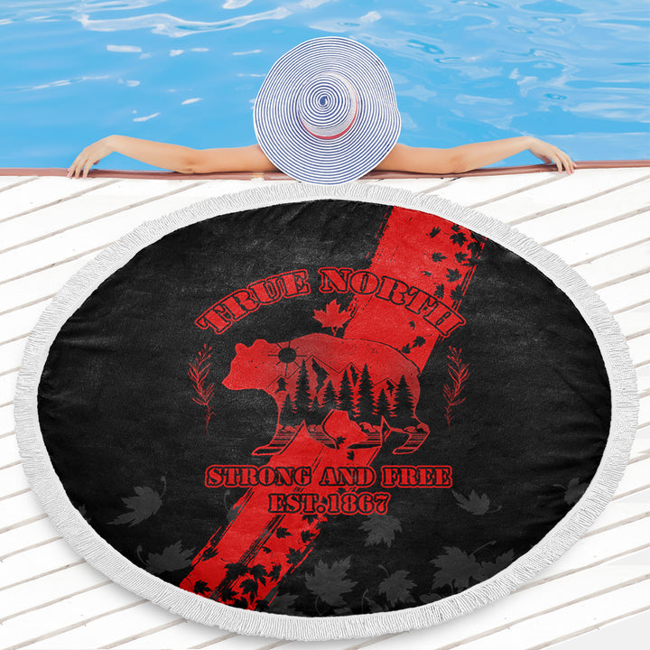 Canada Beach Blanket Canada 1867 Maple Heritage