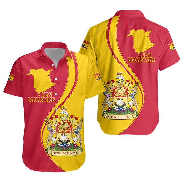 New Brunswick Short Sleeve Shirt Canada Territories Pride