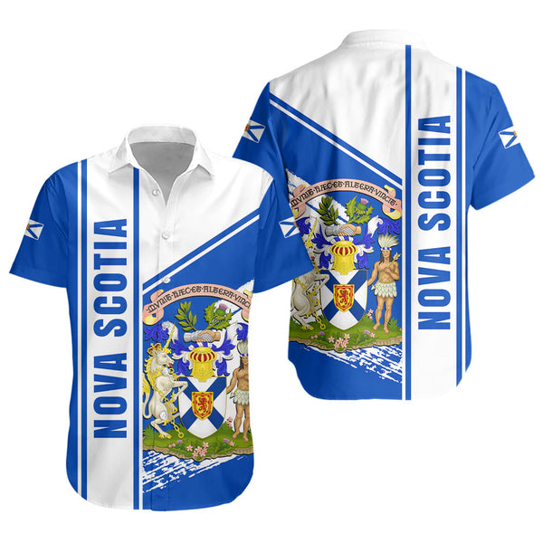Nova Scotia Short Sleeve Shirt Heritage Strength Crest