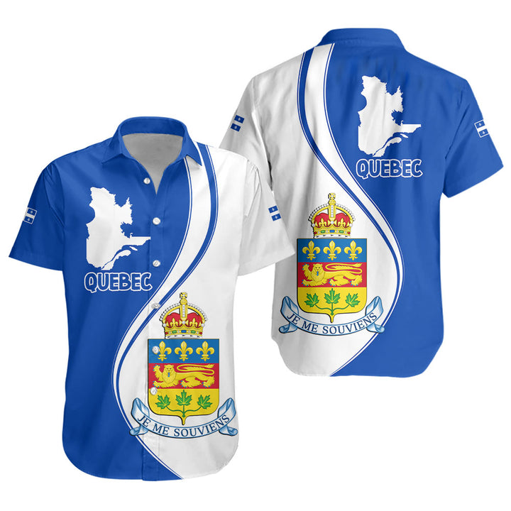 Quebec Short Sleeve Shirt Canada Territories Pride