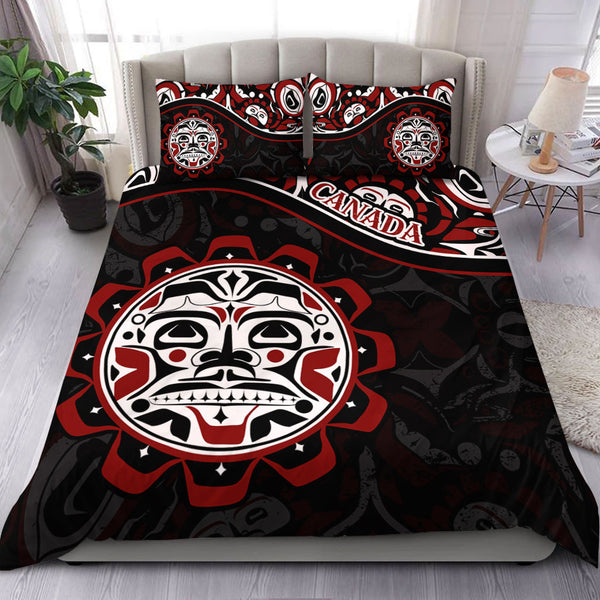 Canada Bedding Set Haida Sun Spirit