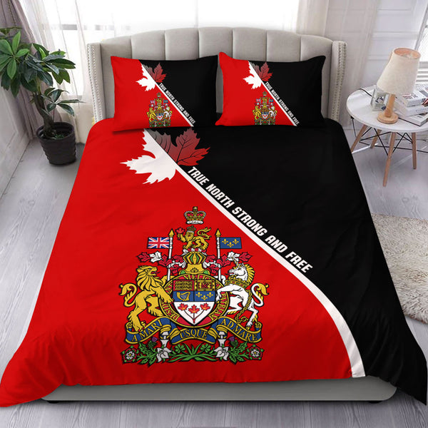 Canada Bedding Set Custom Proud Canadian Coat