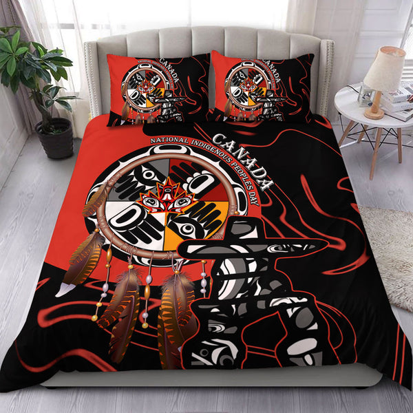 Canada Bedding Set Indigenous Peoples Day With Dreamcatche