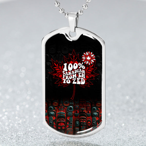 Canada Dog Tag Canadian From Eh To The Zed Haida Pattern