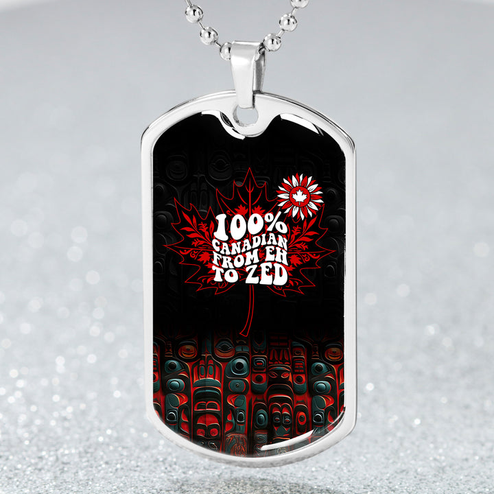 Canada Dog Tag Canadian From Eh To The Zed Haida Pattern