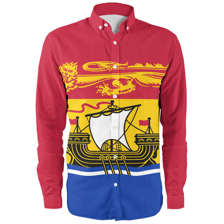 New Brunswick Long Sleeve Shirt Flag Minimalist Pride Style