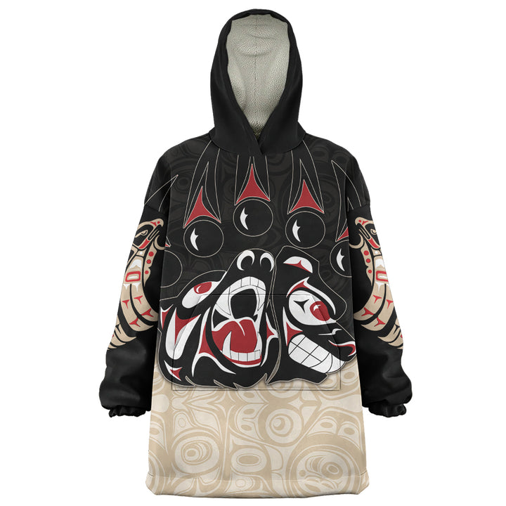 Canada Snug Hoodie Haida Strength Roaring Ancestral Energy