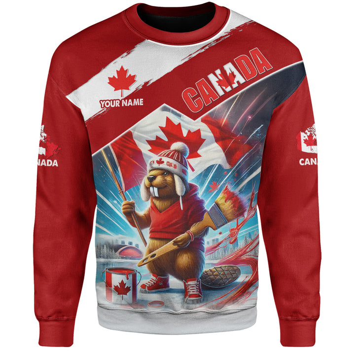 Canada Sweatshirt Canada Day Beaver Pride Edition