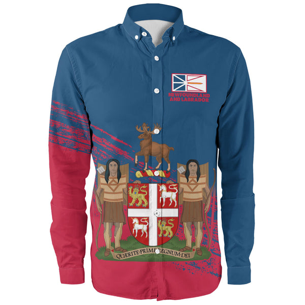 Newfoundland & Labrador Long Sleeve Shirt Pride Of The Provinces