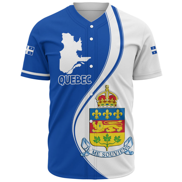 Quebec Baseball Shirt Canada Territories Pride