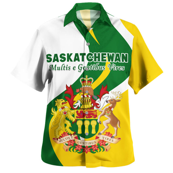 Saskatchewan Bowling Shirt Crest Of Identity