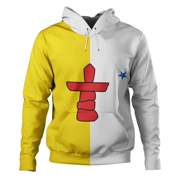 Nunavut Hoodie Flag Minimalist Pride Style