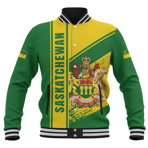 Saskatchewan Baseball Jacket Heritage Strength Crest