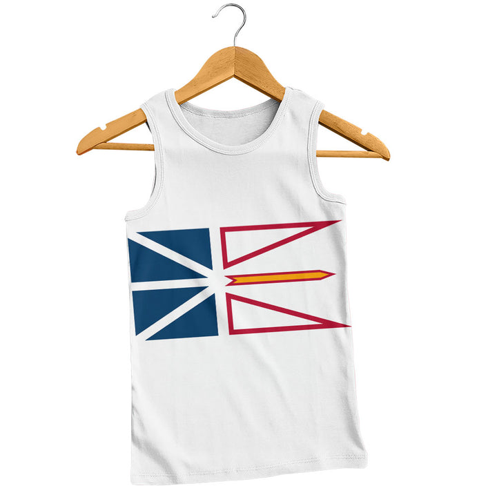 Newfoundland & Labrador Tank Top Flag Minimalist Pride Style