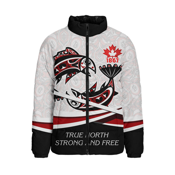 Canada Padded Jacket Spirit Of Salmon True North Freedom