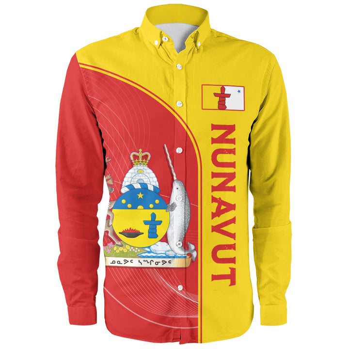 Nunavut Long Sleeve Shirt Proud Provincial Heritage