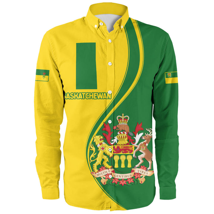 Saskatchewan Long Sleeve Shirt Canada Territories Pride