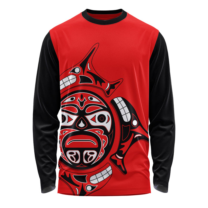 Canada Long Sleeve T-Shirt Echoes Of The Sun Indigenous Pride
