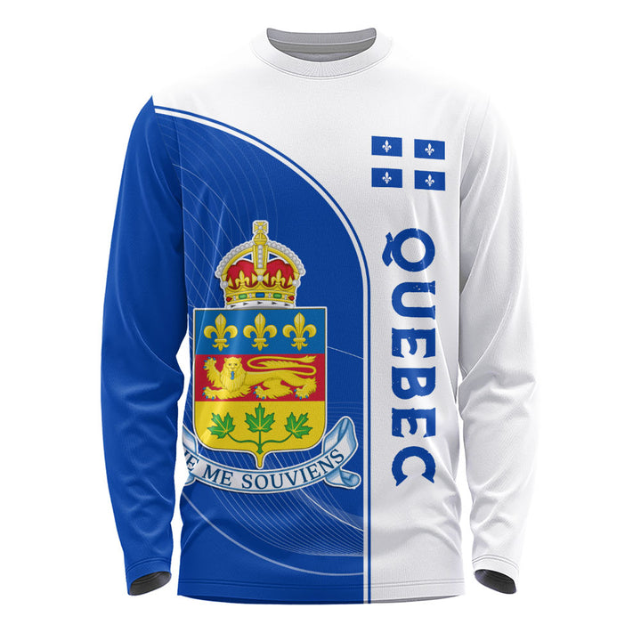 Quebec Long Sleeve T-Shirt Proud Provincial Heritage