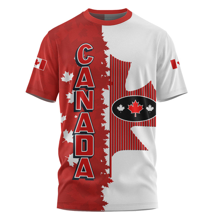 Canada T-Shirt Bold Leaf Patriotic Canada Edition