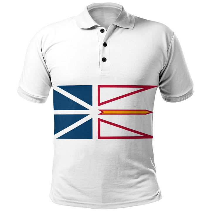Newfoundland & Labrador Polo Shirt Flag Minimalist Pride Style