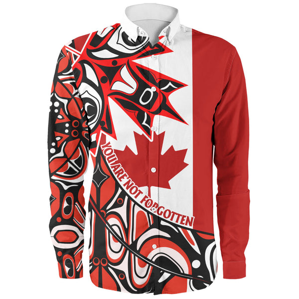 Canada Long Sleeve Shirt Maple Remembrance Indigenous Pride