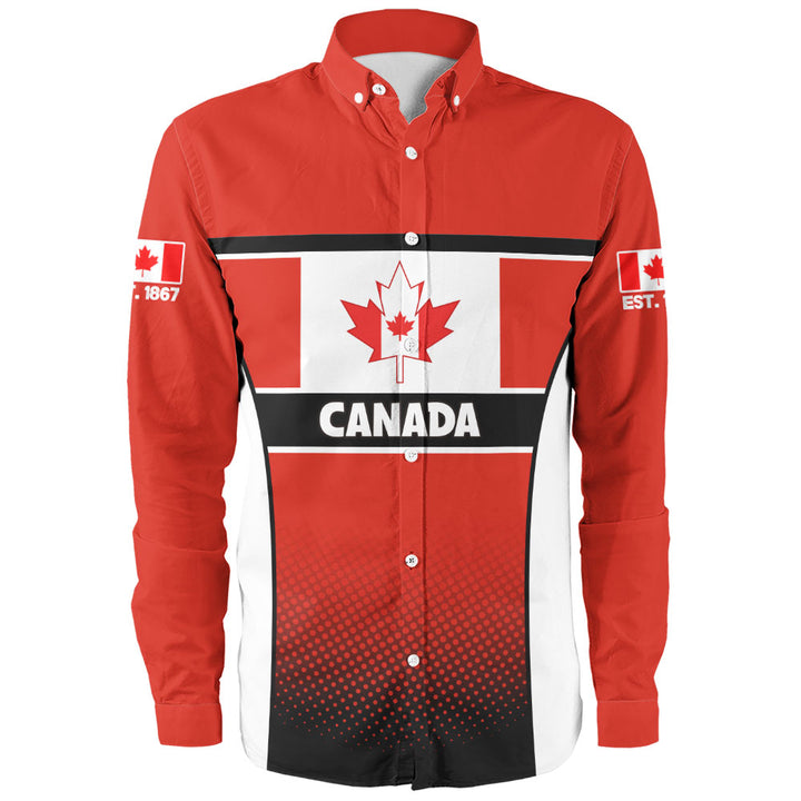 Canada Long Sleeve Shirt Canadian Flag Heritage