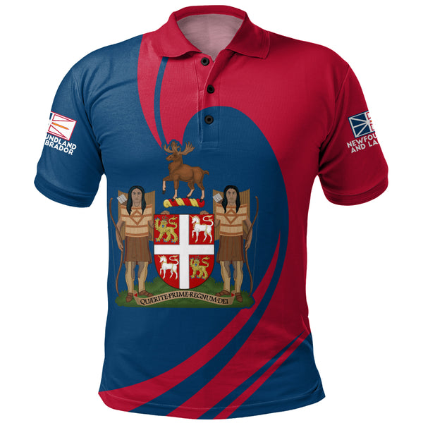 Newfoundland & Labrador Polo Shirt Legacy Of The Noble Spirit
