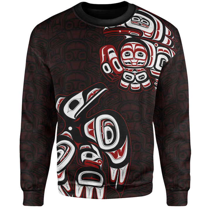 Canada Sweatshirt Haida Red Raven Rise