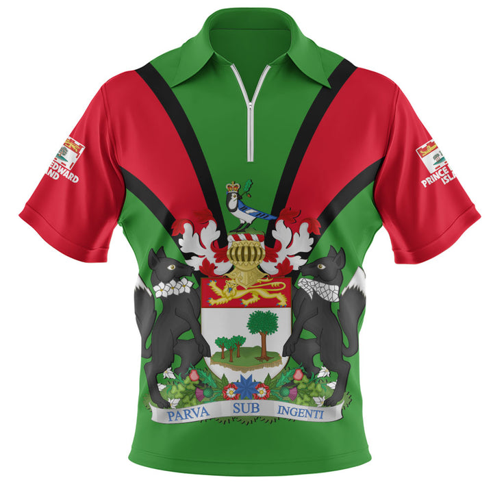 Prince Edward Island Zip Polo Shirt Proud Provinces Collection