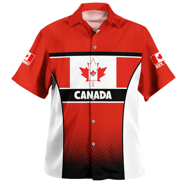Canada Bowling Shirt Canadian Flag Heritage
