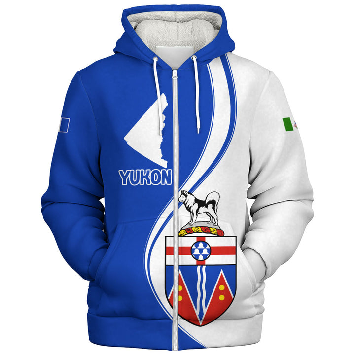 Yukon Sherpa Hoodie Canada Territories Pride