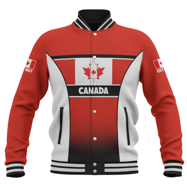 Canada Baseball Jacket Canadian Flag Heritage